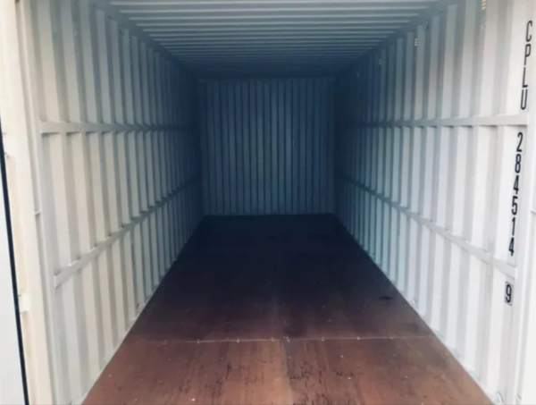 New 20ft x 8ft standard shipping containers (white RAL 9003)