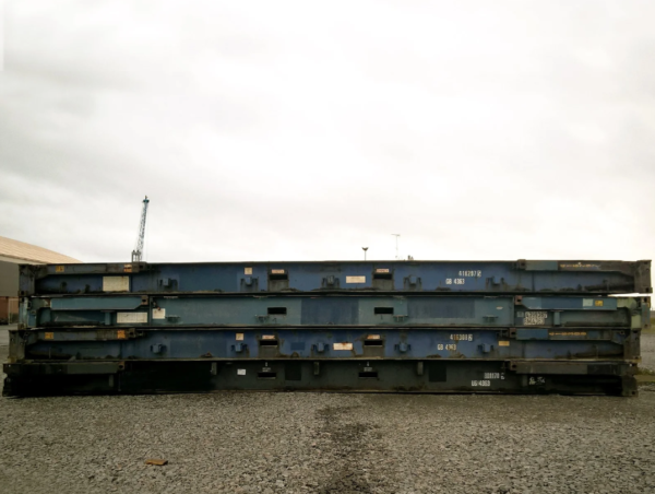 40ft x 8ft Used Shipping Container – Flat-Rack