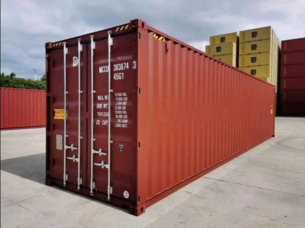 40ft x 8ft used cargo-worthy dry van shipping container